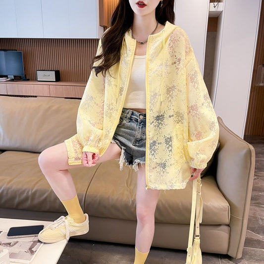 シアーフラワーフーディブルゾン