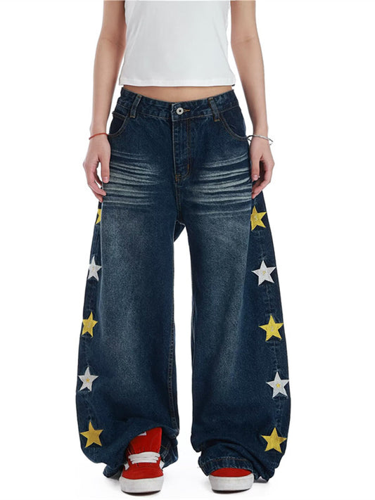 スターサイドワイドデニム