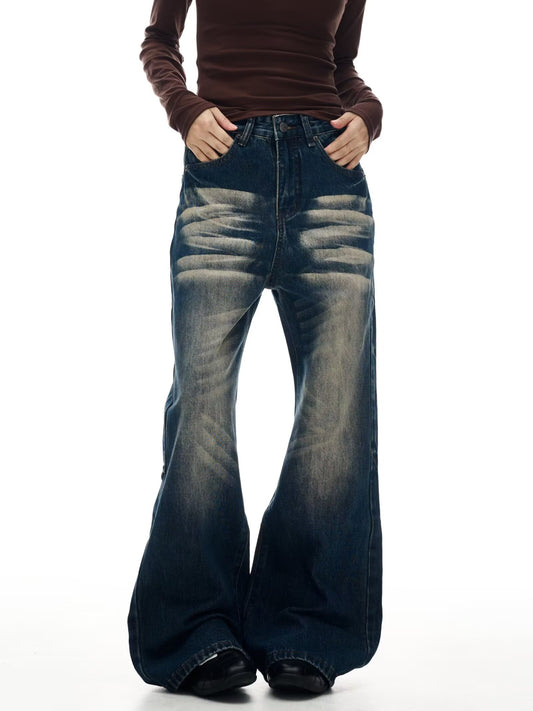 ヴィンテージウォッシュフレアパンツ